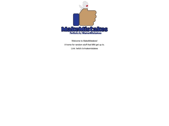 Welcome to MakeMistakes screenshot