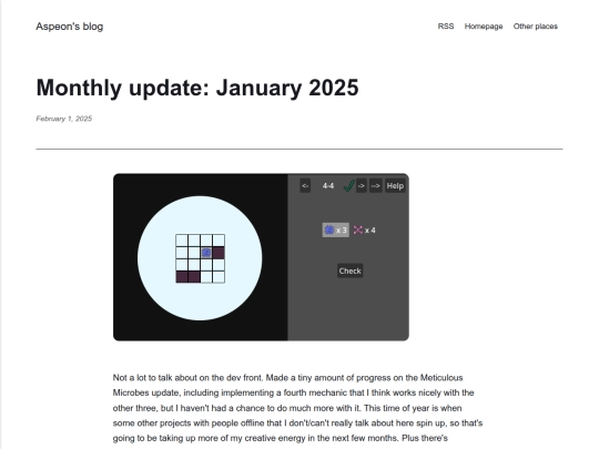 blog/monthly-update-january-2025 screenshot
