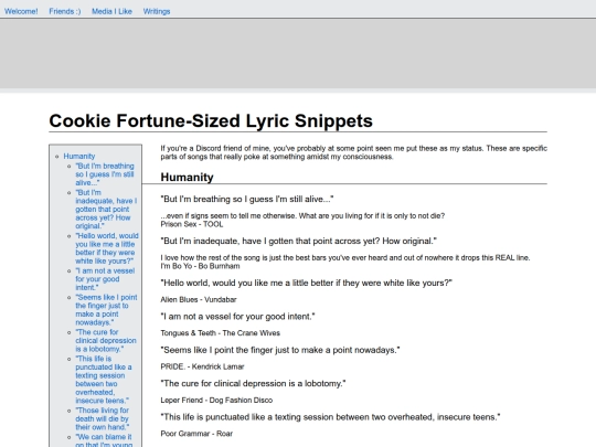 media/lyrics screenshot
