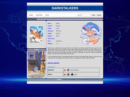 darkstalkers/felicia screenshot