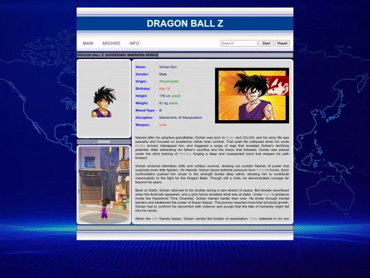dbz/gohan screenshot
