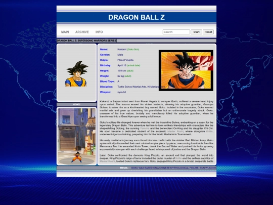 dbz/goku screenshot