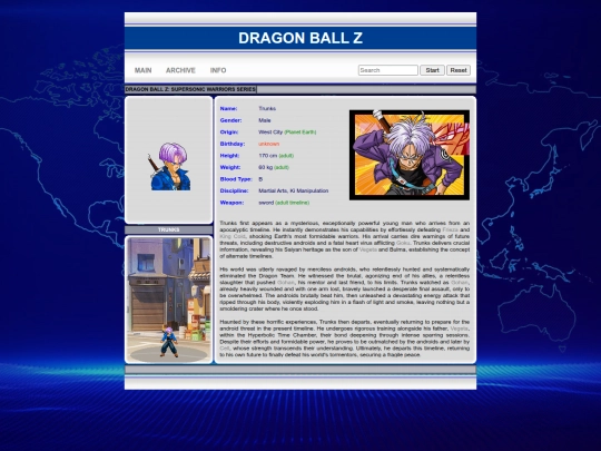 dbz/trunks screenshot