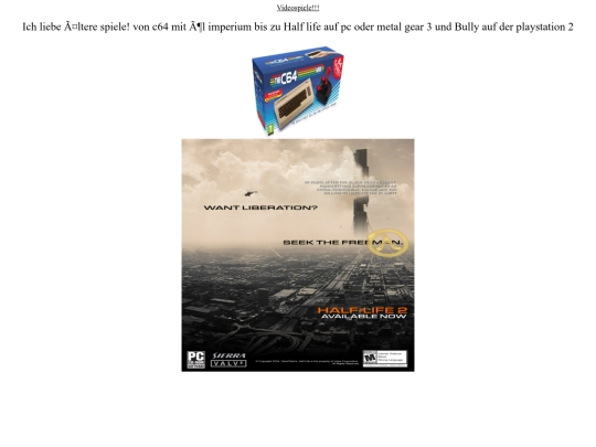 Games screenshot