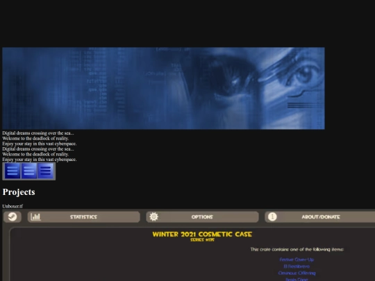 main/projects screenshot