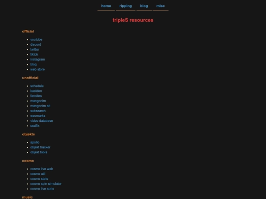 misc/tripleS screenshot