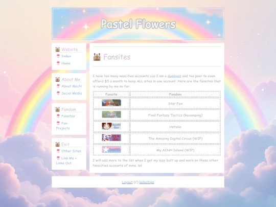 fansites screenshot