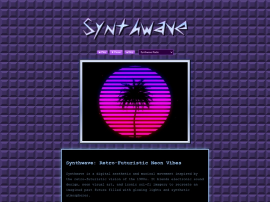 synthwave screenshot