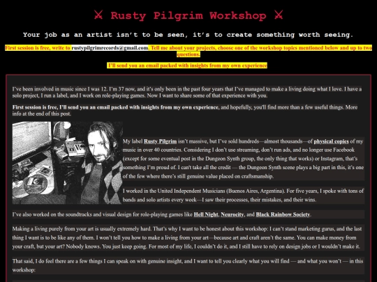 rustypilgrim workshop screenshot
