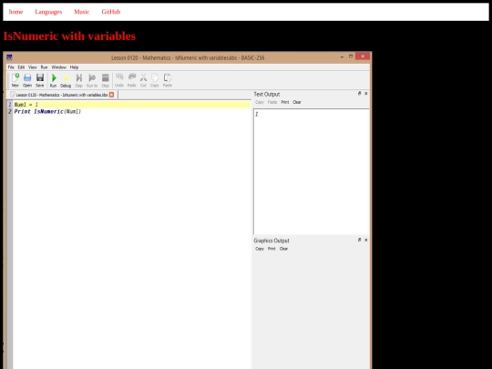 basic256tutorials/examples/lesson-0120-mathematics-isnumeric-with-variables screenshot