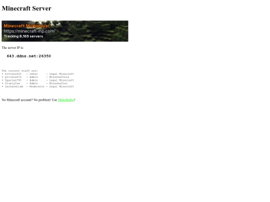 minecraft/server screenshot
