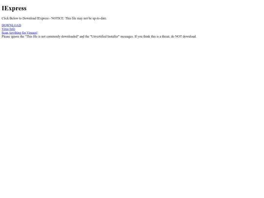 redirect-to-iexpress screenshot