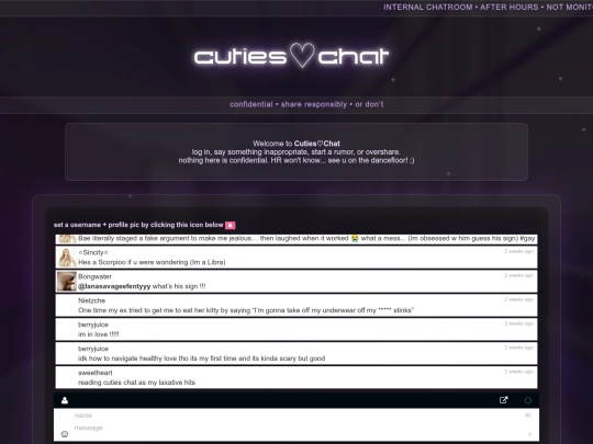 cutieschat screenshot