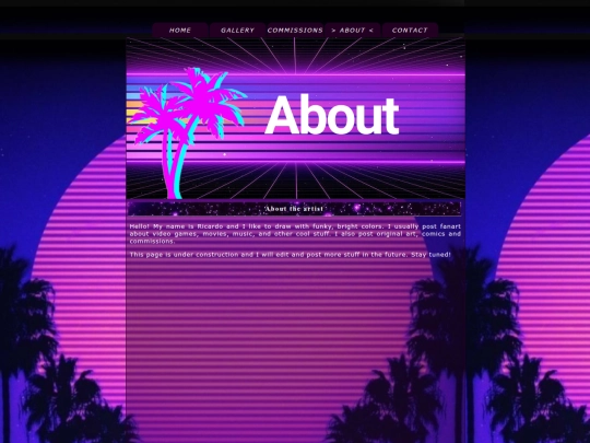 Blog screenshot