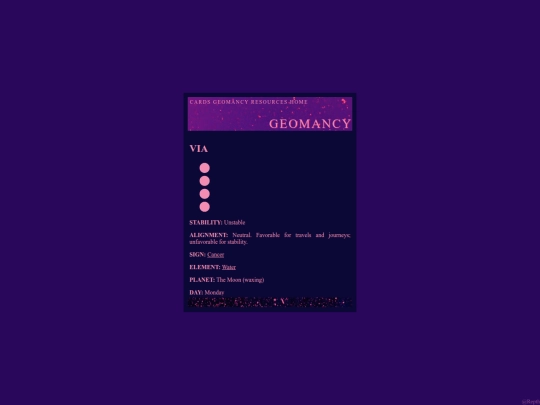 geomancy/via screenshot