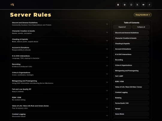 rules screenshot