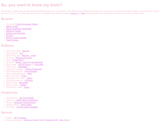 tools screenshot