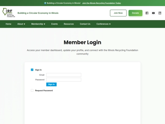 login screenshot