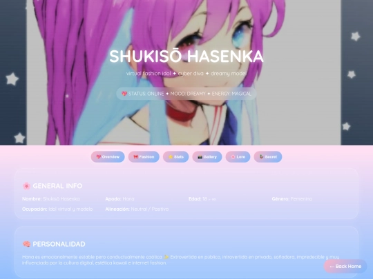 Profile screenshot