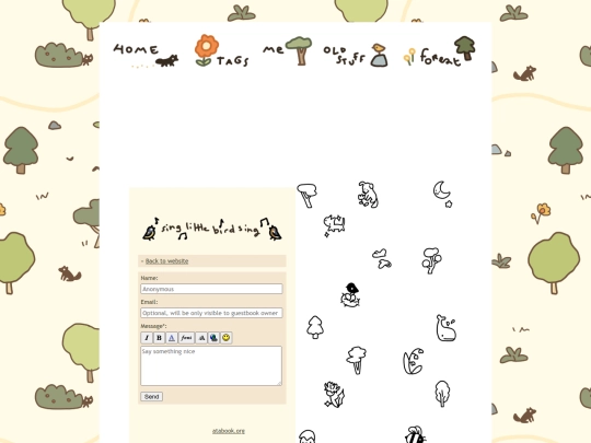links screenshot