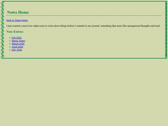 notes screenshot