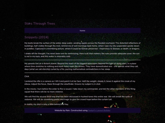 writing screenshot