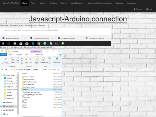 javascript-arduino screenshot
