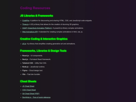 codingresources screenshot