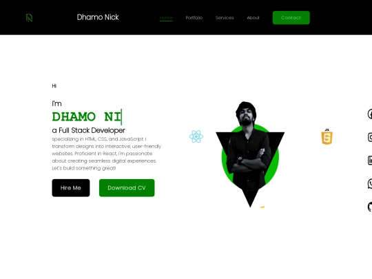my website screenshot