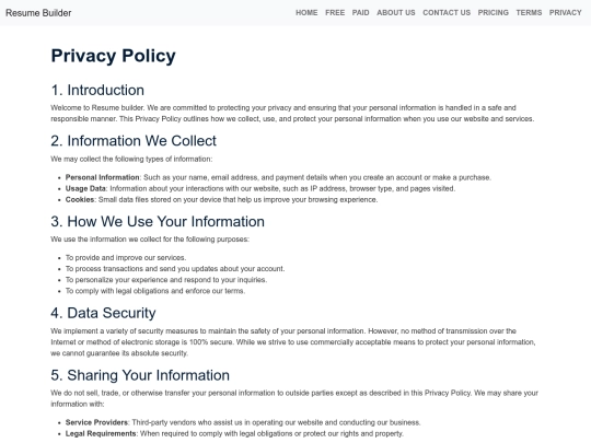 privacy-policy screenshot