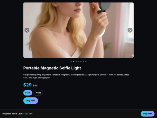 Selfielight/selfielight screenshot