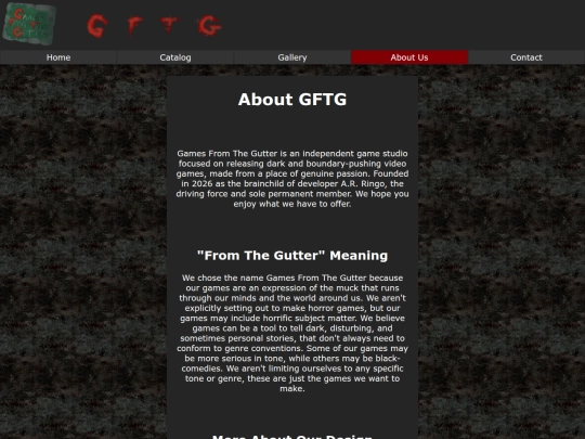 Games From The Gutter/about2 screenshot