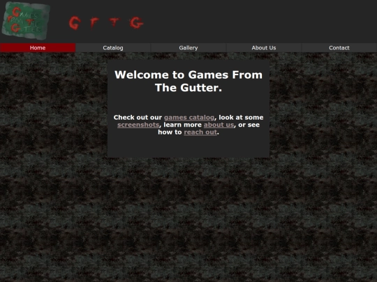 Games From The Gutter/home screenshot