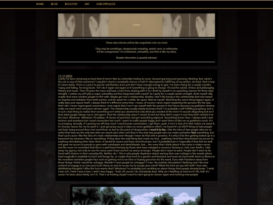 bin/diary screenshot