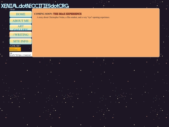 writing screenshot