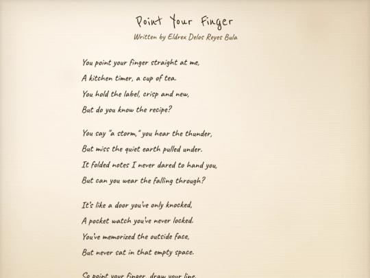 poem/point-your-finger screenshot