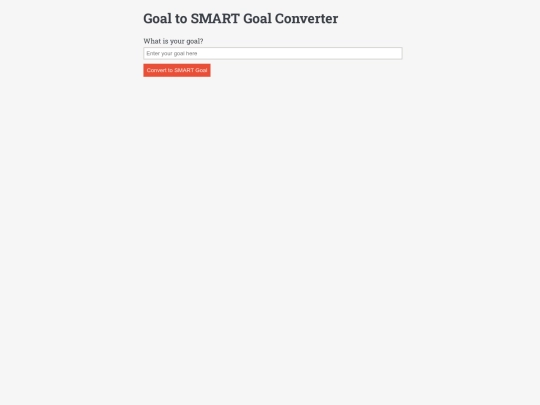 Smart_Goal_Convertor screenshot