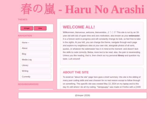 Pages/Home screenshot
