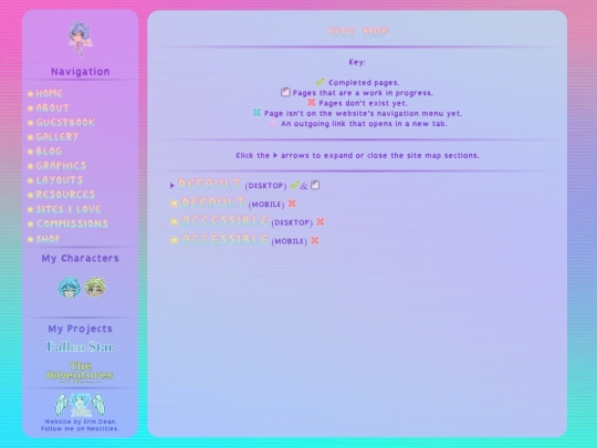 2.0/Default/Site-Map screenshot