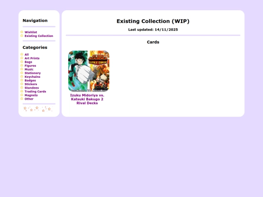 2.0/Default/Wishlist/Collection/Cards screenshot