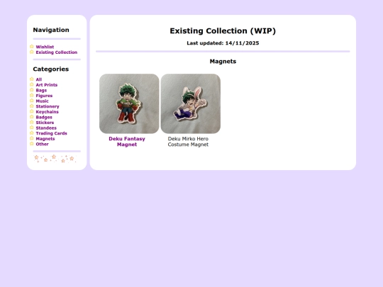 2.0/Default/Wishlist/Collection/Magnets screenshot