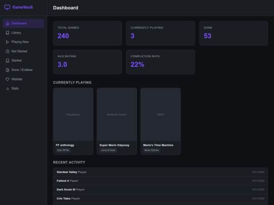 gamevault/basic screenshot