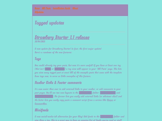 tags/updates screenshot