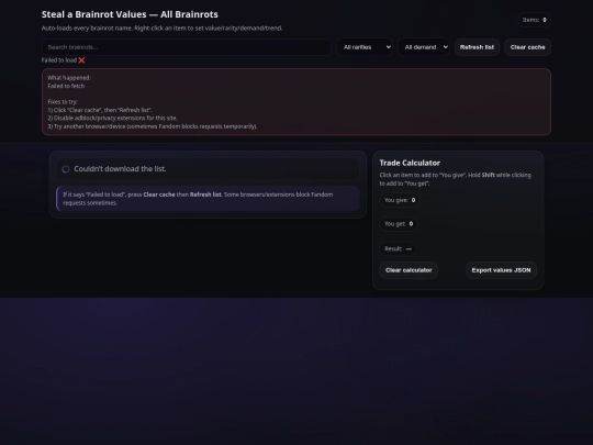 index screenshot
