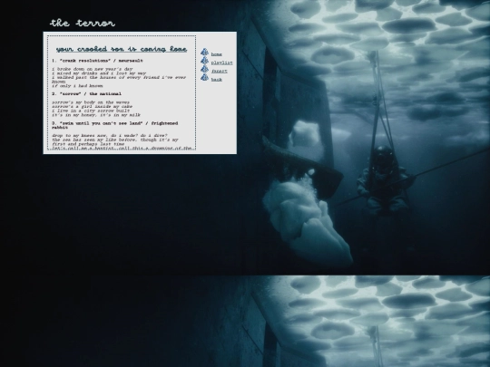 theterror/crozierplaylist screenshot