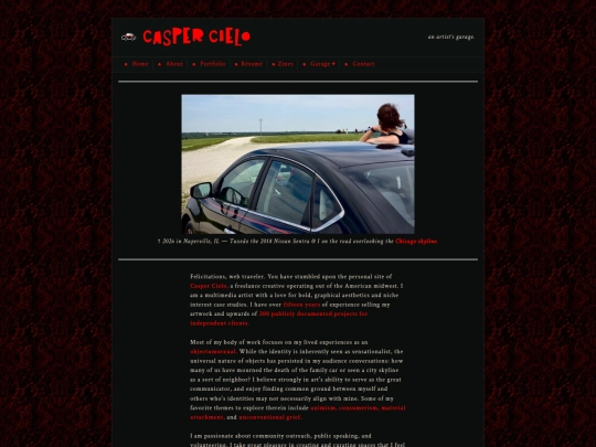 pages/about screenshot