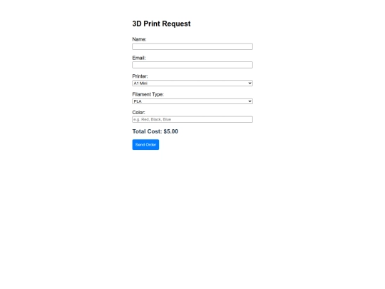 ordering screenshot
