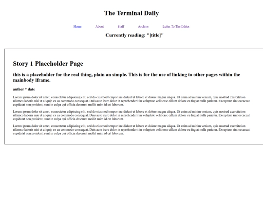 TerminalDailyv1 screenshot