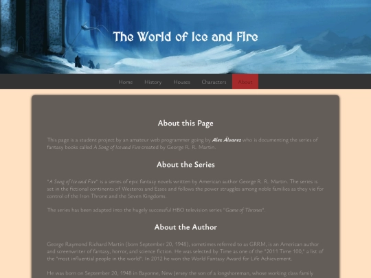 ASOIAFAbout screenshot