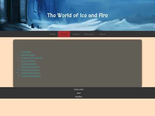 ASOIAFHistory screenshot